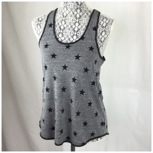 Alternative Apparel Black Star Racerback Tank Top - Picture 2 of 5